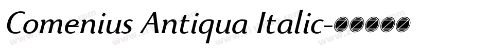 Comenius Antiqua Italic字体转换